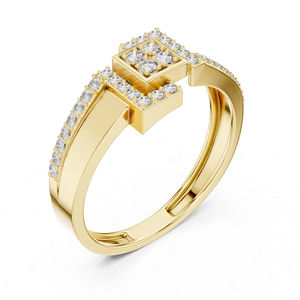 Anillo de Compromiso de Oro Rosa de 14K con Diamante Redondo Cultivado en Laboratorio para Mujer |   Diamante Cultivado Nuevo - Product Image 2