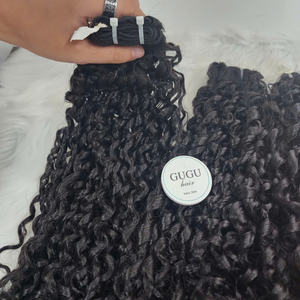 Precio al por mayor 100% cabello humano vietnamita birmano SDD DD paquetes y Frontal, color natural para mujeres negras - Product Image 2