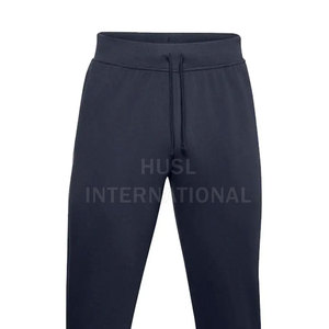 Pantalones de chándal para hombre de alta calidad, pantalones de chándal de estilo informal de algodón, cintura elástica, bolsillo con cremallera lateral, lona ligera recta, OEM - Product Image 3