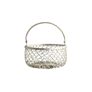 Cesta de Almacenamiento de Alambre Metálico Ovalada de Estilo Vintage con Asas de Madera, Acabado Antiguo, Organizador Decorativo para el Hogar, para Cocina o Despensa - Product Image 6