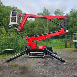 360สปิน8-20ม. 250กก. แบบยืดได้แขนแบบยืดหดได้ลิฟต์บูมเมอร์ไฟฟ้าหรือดีเซลไฮดรอลิกเชอร์รี่ลิฟต์บูมเมอร์แมงมุม - Product Image 1