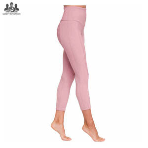 Leggings de Yoga para Mujer, Cintura Media, Corte Automatizado, Sólidos, Ecológicos, Cintura Elástica, para Entrenamiento y Fitness - Product Image 6