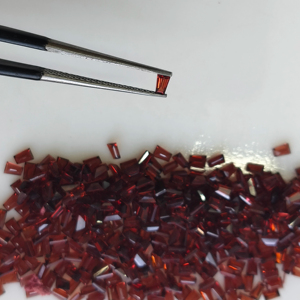 1.5x2x3มม. สีแดงโกเมนเรียวบาแกตต์ตัดอัญมณีธรรมชาติ - Product Image 1