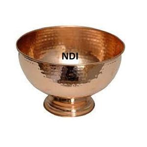 Cuenco de cobre de Metal decorativo hecho a mano de alta calidad, cuenco para servir Pasta de frutas de nuevo diseño con cuenco para servidor de alimentos - Product Image 1