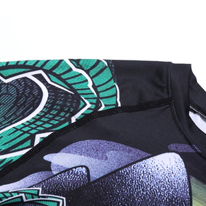 Protège-éruption MMA & BJJ à manches complètes de haute qualité personnalisable à votre conception avec impression par sublimation OEM - Product Image 6