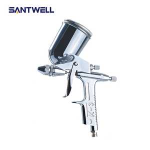 K3 Gravity Feed Pneumatic <b>Spray</b> Gun 0.5mm Nozzle Aluminium <b>Alloy</b> Mini Airbrush for Fine Spraying - Product Image 1