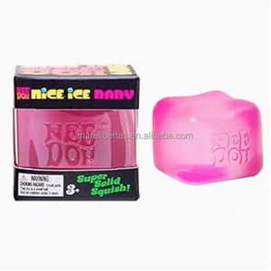 Juguete Antiestrés Estético de Cubo de Hielo Blandito, Juguete de Compresión 3D de Levantamiento Lento para Aliviar el Estrés, Cubo de Descompresión para Todas las Edades - Product Image 1