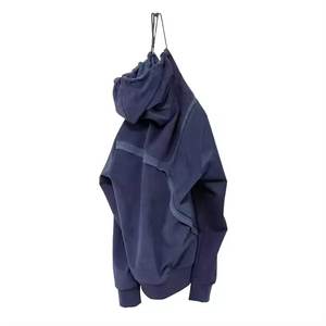 Sweats à capuche sérigraphiés pour hommes OEM Boxy Heavyweight Washed Sun Faded Street Wear - Product Image 5