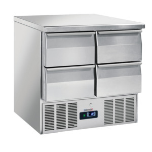 Réfrigérateur Saladette GN 1/1 avec 4 tiroirs - Product Image 1