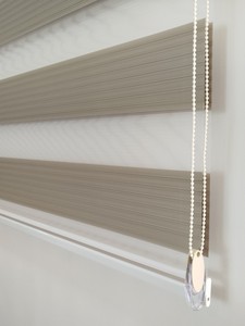 Top Sale Wide Pleated Zebra Blinds Custom Dual Layer Modern Window Covering for Day and Night Light Control <b>Curtains</b> & Valances - Product Image 5