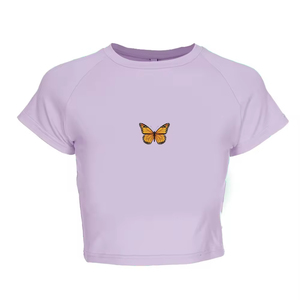 2024 Personalized Women's Custom Logo Printed Cropped <b>Tops</b>, in Stock Breathable Crop <b>Top</b> Women's T-shirt Custom Crop <b>Tops</b> - Product Image 5