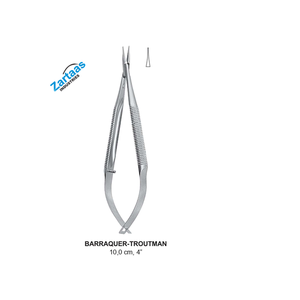 Porte-aiguilles micro BARRAQUER-TROUTMAN en acier inoxydable de haute qualité, 14 cm, droit, instruments chirurgicaux - Product Image 5