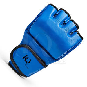 Guantes de MMA de Cuero Premium para Kickboxing y Entrenamiento con Palma Reforzada, Diseño Ligero y Correa de Muñeca Ajustable - Product Image 4