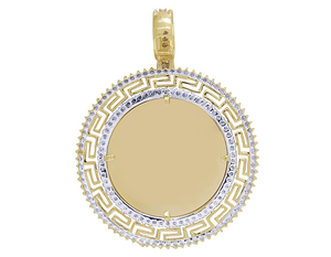 Semi-glacé Moissanite diamant cercle élégant argent bijoux personnalisés pendentif à breloque pour collier Hip Hop et vêtements de mode - Product Image 4