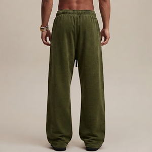 Premium Quality Custom Made Hip Hop Style 100% Cotton Casual Wear Jogging Pants Straight Leg Heavyweight Sweatpants - Product Image 6