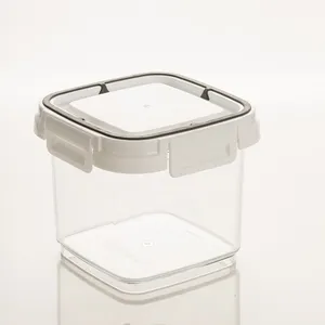 Scatola per contenitori per microonde da cucina rotonda trasparente senza BPA set di contenitori per alimenti in plastica ermetica con coperchi