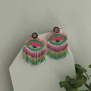 Pendientes de Cuentas para Mujer, Pendientes de Cuentas Personalizados, Pendientes de Cuentas Múltiples, Joyería Festiva para Mujer al Mejor Precio - Product Image 4