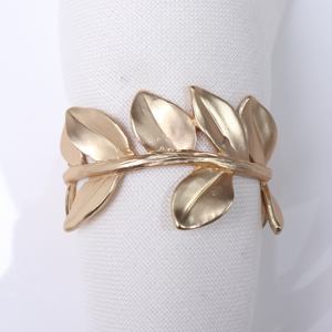 Anneaux de serviette en métal de qualité supérieure pour une présentation et un style de luxe lors de mariages et de dîners - Product Image 2