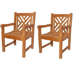 เก้าอี้ไม้สักเลานจ์ที่ทันสมัยราคาถูกสำหรับบ้านสวนลานลานห้องครัวหรือโรงแรมเฟอร์นิเจอร์กลางแจ้ง - Product Image 2