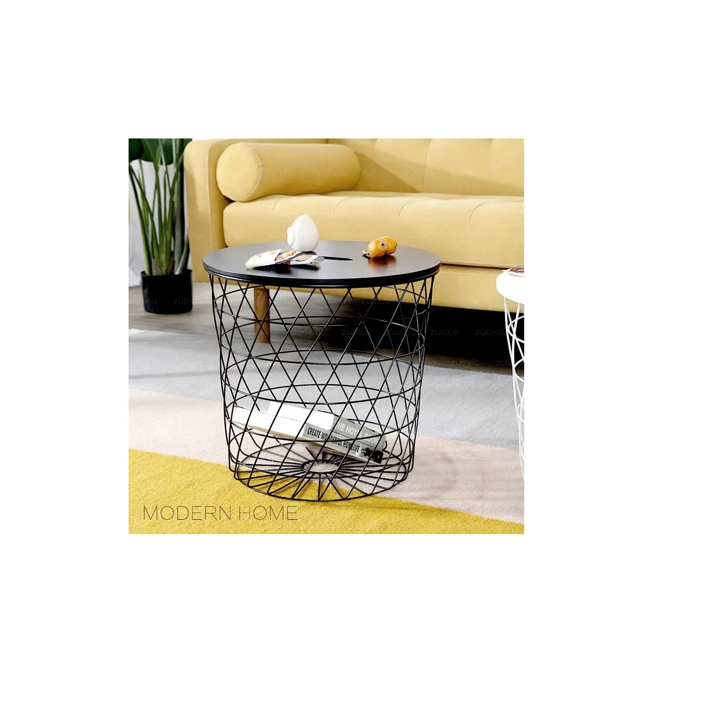 Decorative Small Iron Restaurant decor table Coffee High Quality Metal Round Side Table With Metal