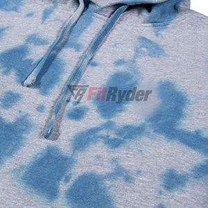 2024 unisexe coton à capuche séchage rapide respirant pull Logo personnalisé cravate teinture Style Street Wear pour l'hiver motif solide - Product Image 2