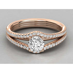 Bague solitaire en or 18 carats pour femmes avec diamant de laboratoire - Product Image 5