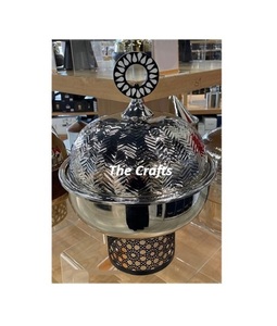 Chauffe-plats de qualité de luxe en acier inoxydable couleur argent pour accessoires d'hôtel - Product Image 1