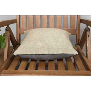 Luxury 14x14 Beige Kilim <b>Patchwork</b> Wool Pillow Woven Vintage Fluffy Patterns Portable for <b>Bedding</b> Rustic Design for Christmas - Product Image 5