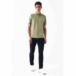 2025 alta calidad nueva llegada verano para camisa de hombre de manga corta de ajuste Regular cuello vuelto camisa de Golf de punto de secado rápido - Product Image 2