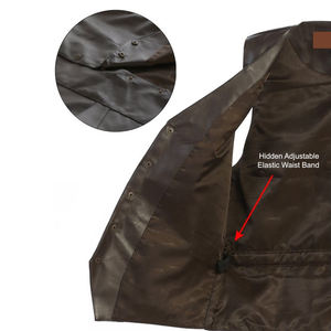 Chaleco de Cuero para Hombre 2025, Hecho a Medida, Precio al por Mayor, Material de Cuero Transpirable y Duradero de Alta Calidad - Product Image 5