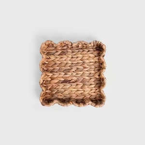 Plateaux rectangulaires en jacinthe d'eau naturelle au design unique, plateau de décoration en jacinthe, tissé à la main, vente en gros en provenance du Vietnam - Product Image 2