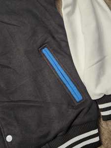 Veste universitaire Hip Hop pour hommes avec manches en cuir véritable, look vintage, coupe surdimensionnée, fabriquée sur mesure au Pakistan, fabricant OEM - Product Image 4