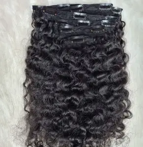 Groothandel Top Kwaliteit Remy Maagdelijke Menselijk Haar Clip In Haarverlenging 100% Vietnam Human Hair Extensions