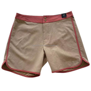 Premium Men's Solid Color Quick Dry Board Shorts Beach <b>Pants</b> with <b>Mesh</b> Lining Pocket Wholesale Swimwear for Surfing - Product Image 3