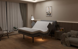 <span class=keywords><strong>Lit</strong></span> <span class=keywords><strong>électrique</strong></span> d'infirmière de matériel médical <span class=keywords><strong>pour</strong></span> le <span class=keywords><strong>matelas</strong></span> de mousse de mémoire de <span class=keywords><strong>personnes</strong></span> handicapées - Product Image 3