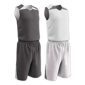 Ensembles de maillots de basket-ball sans manches pour hommes, respirants, bon marché, durables et personnalisables pour l'été - Product Image 6
