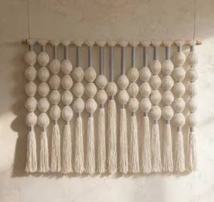 Tapiz de Pared Grande de Macramé Estilo Boho, Arte Decorativo Tejido a Mano, Regalo para el Hogar, Decoración de Pared Tejida para Espacios Comerciales - Product Image 3