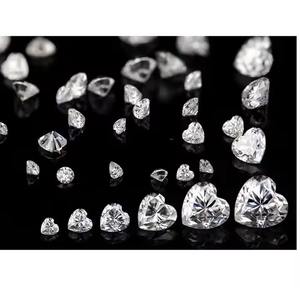 หิน VVS2รูปหัวใจเพชรสีขาว3.5มม. ถึง6มม. เพชรธรรมชาติพลอยรูปหัวใจที่ยอดเยี่ยมอัญมณีหลวมสำหรับการทำเครื่องประดับ - Product Image 1