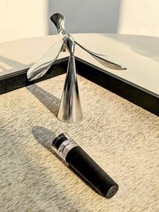 ที่เปิดขวดโลหะคุณภาพพรีเมียม ทนทาน พร้อมจุกปิดขวดไวน์ งานฝีมือ Q.M.R.F - Product Image 3