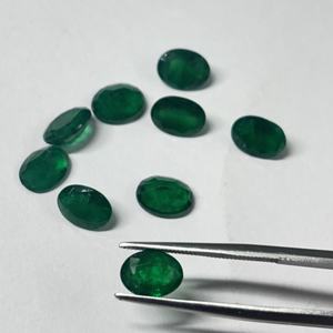 Esmeralda Zambiana Natural, Forma Ovalada, Facetada, Verde, Gema Suelta para Joyería, Preciosa, Certificada, de 2x4 mm a 8x10 mm - Product Image 2