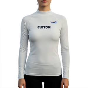 Camiseta de Protección Solar de Manga Larga con Serigrafía Personalizada, Color Personalizado, UPF50, Secado Rápido, Compresión para Surf, Fabricante de Fábrica, OEM, ODM - Product Image 1