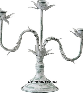 Bougeoir décoratif en fer rose avec fil à 3 bras pour Pâques, la Saint-Valentin, Noël, cadeaux - Product Image 6