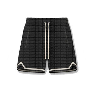 Pantalones Cortos de Baloncesto Clásicos para Hombre - 100% Poliéster, Casuales, de Secado Rápido, Cintura Media, Cierre con Cordón, Cómodos para Práctica y Competencia - Product Image 1