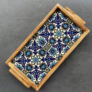 Plateau de dessous de plat en céramique en bois de qualité supérieure 100% - Product Image 6