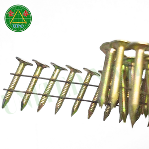 Clous de toiture en bobine de 1 à 1/4 "X 0.120 à prix compétitif 7200 pièces tige annulaire en acier et tête à carreaux/plate pour les projets de toiture - Product Image 1