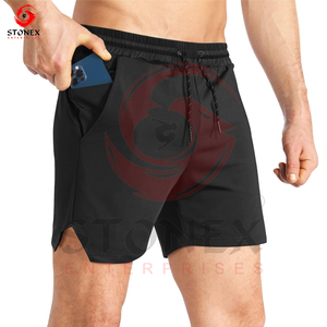Logo personnalisé séchage rapide sport athlétique course Sport Fitness plage Jogging homme Shorts amples - Product Image 4