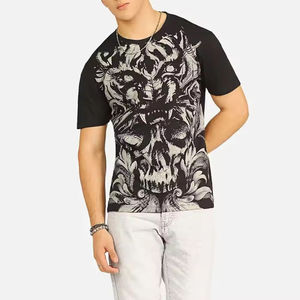 Camiseta Deportiva de Verano para Hombre, Personalizada con Sublimación, Cuello Redondo, Manga Corta, Tejido de Rizo, Transpirable y de Secado Rápido, Mezcla de Poliéster y Algodón - Product Image 2