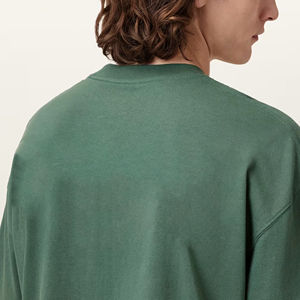 Camiseta de Hombre 100% Algodón Premium, Logotipo Personalizado con Impresión por Transferencia de Calor, Corte Regular, Color Sólido, Estilo Hip Hop Cómodo y Transpirable - Product Image 2