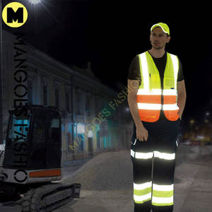Ventes directes Vêtements de travail de bonne qualité 5 poches avec bandes réfléchissantes Gilet de travail personnalisé pour l'extérieur Coloré Respirant Sûr - Product Image 2