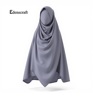 Abaya longue traditionnelle musulmane Khimar personnalisable, grande taille, légère, respirante, en tissu polyester, tenue élégante et modeste pour hommes - Product Image 5